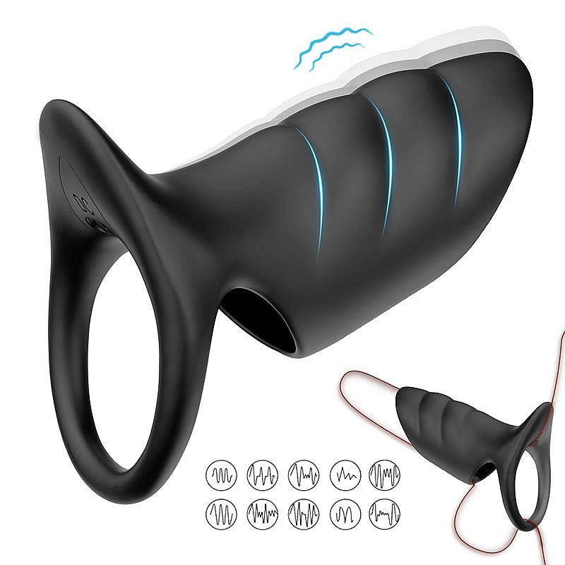 Daytona Surge Vibrating Penis Sleeve Cock Ring, Black