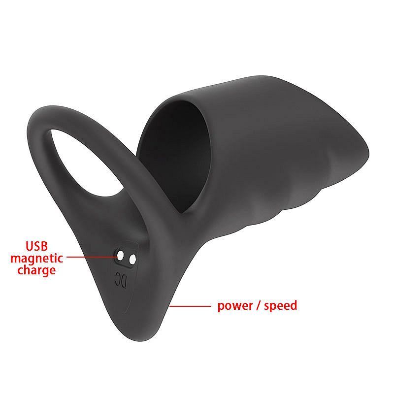Daytona Surge Vibrating Penis Sleeve Cock Ring, Black