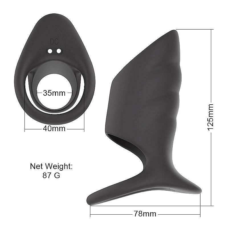 Daytona Surge Vibrating Penis Sleeve Cock Ring, Black