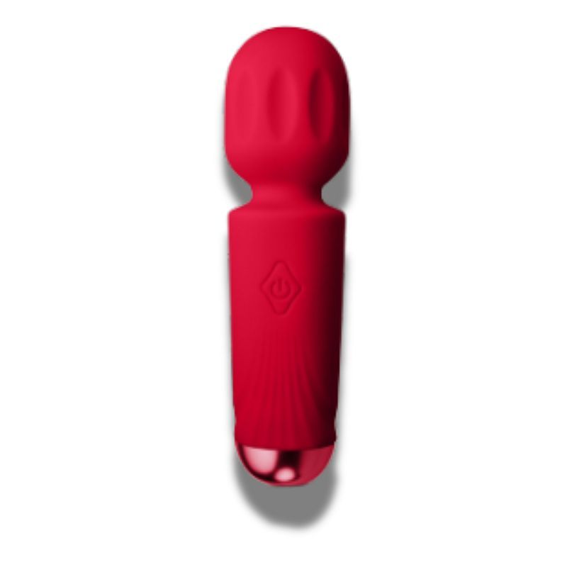 Rocks Off Rechargeable Mini Wand, Azalea Red