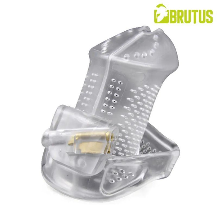 Brutus Airmesh Chastity Cage Clear