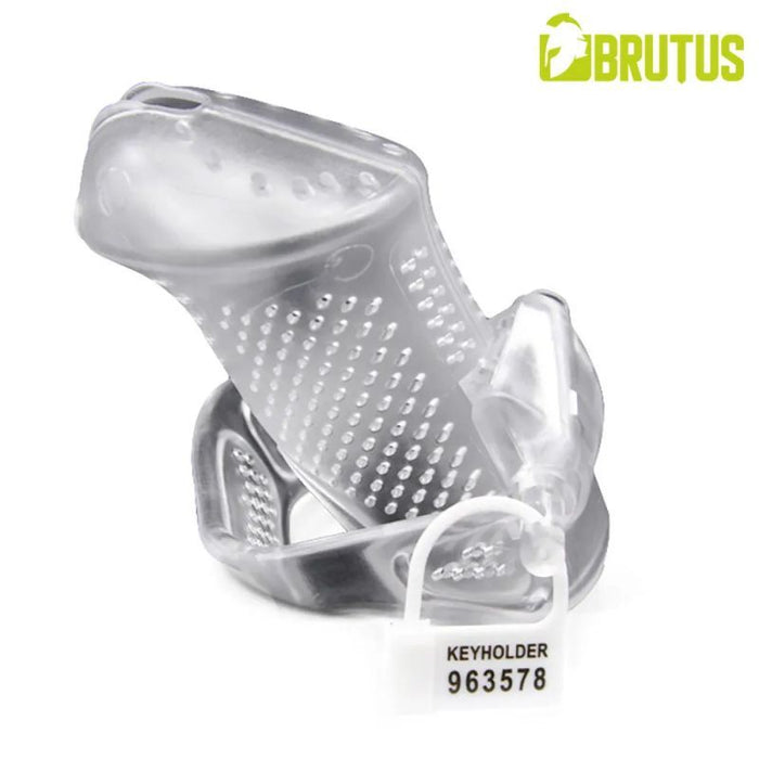 Brutus Airmesh Chastity Cage Clear
