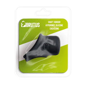 Brutus shaft hugger packaging with green background