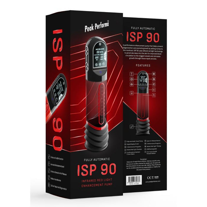 ISP90 Curve Infrared Automatic Penis Pump Red