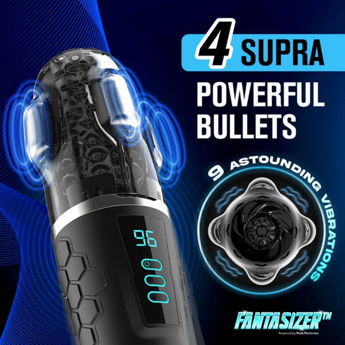 Peak Performa Hypershaker Automatic App Controlled LCD Masturbator, Blue