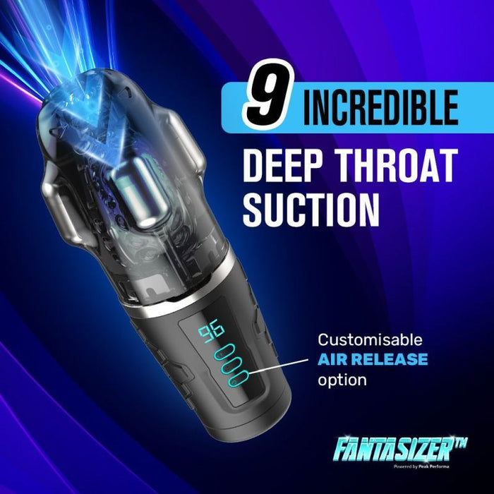 Peak Performa Hypershaker Automatic App Controlled LCD Masturbator, Blue