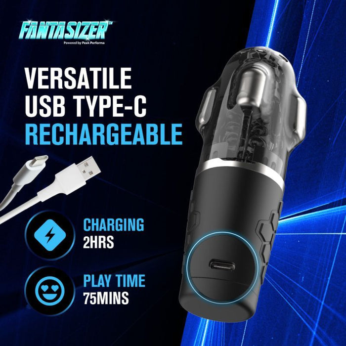 Peak Performa Hypershaker Automatic App Controlled LCD Masturbator, Blue