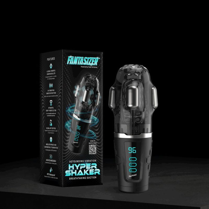 Peak Performa Hypershaker Automatic App Controlled LCD Masturbator, Blue