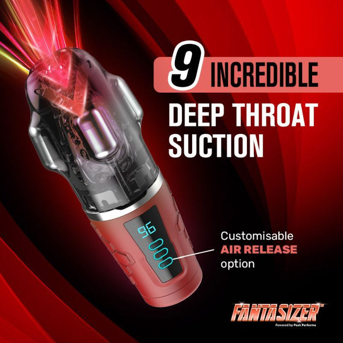 Peak Performa Hypershaker Automatic App Controlled LCD Masturbator, Red