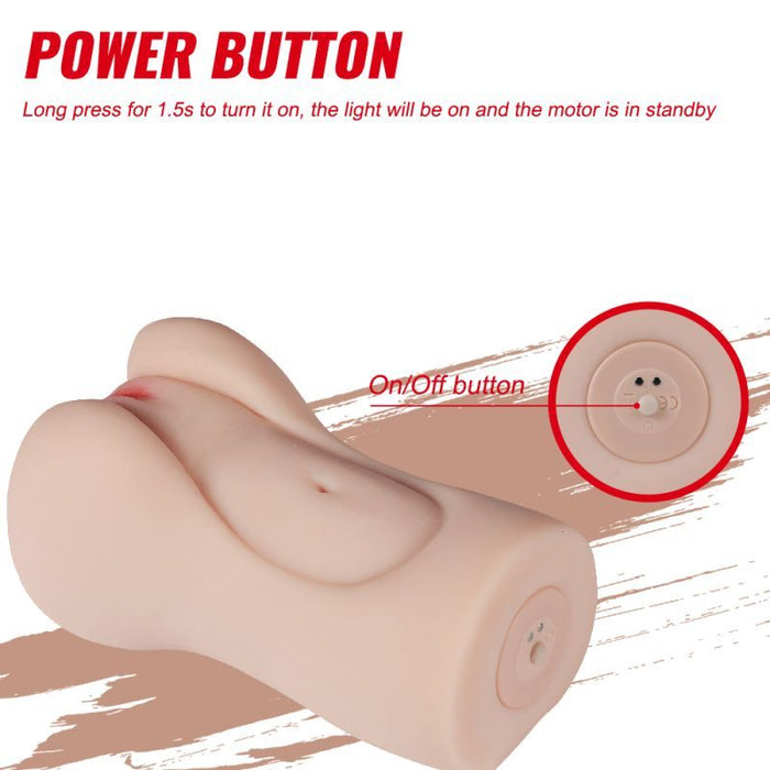 Aggie Realistic Vibrating Vaginal Masturbator