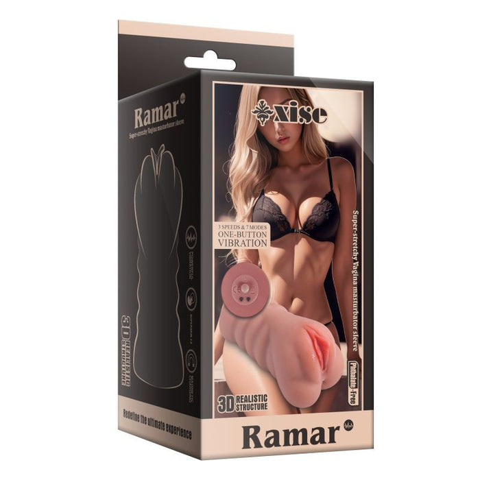 Ramar Realistic Vibrating Anal Vaginal Masturbator