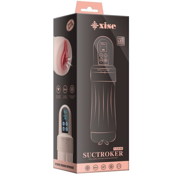 Suctroker Dual Density Vibrating Sucking Vaginal Masturbator V2