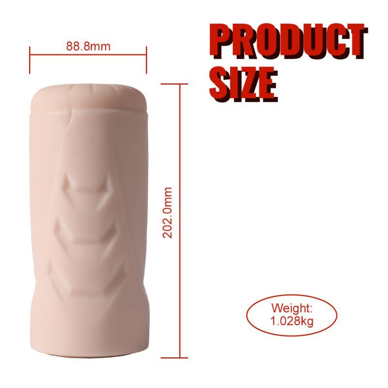XISE Suctroker Dual Density Vibrating Sucking Vaginal Masturbator V1, Flesh
