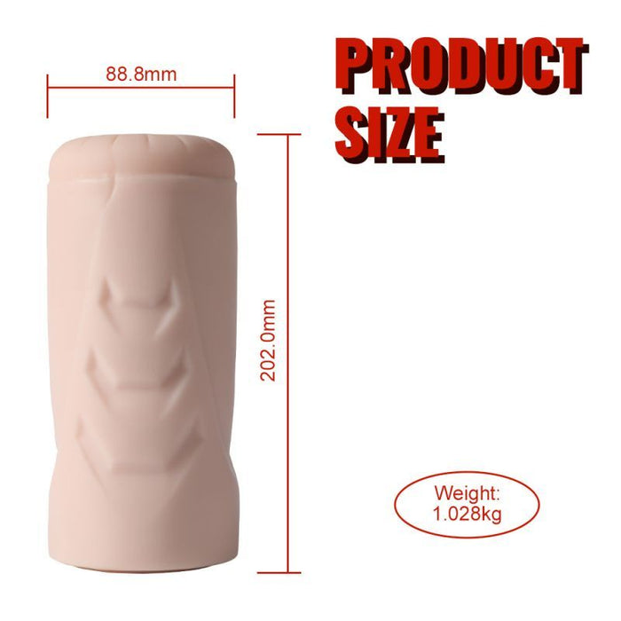 XISE Suctroker Dual Density Vibrating Sucking Vaginal Masturbator V1, Flesh