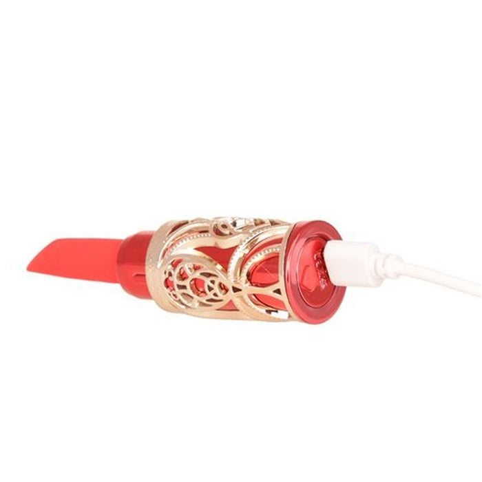 BMS Ruby Kiss 4 In 1 Lipstick Vibrator, Red