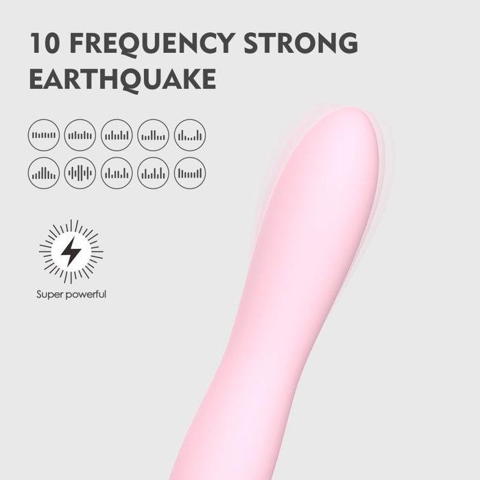 Bella Silicone 140mm Bullet Massager Pink