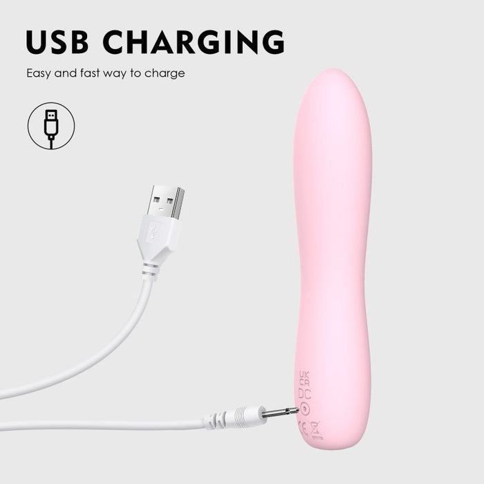 Bella Silicone 140mm Bullet Massager Pink