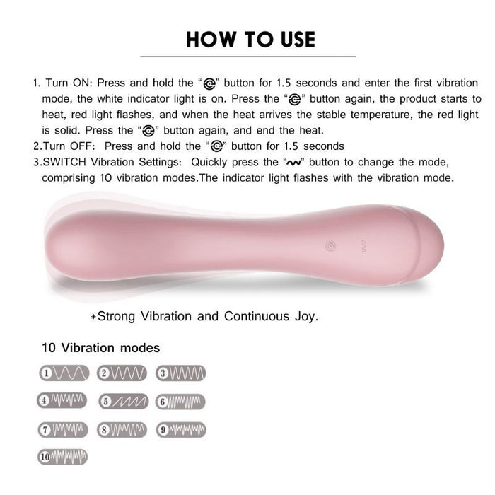 Maya Curve Silicon Vibrator Pink