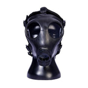 Black gas mask on a white background