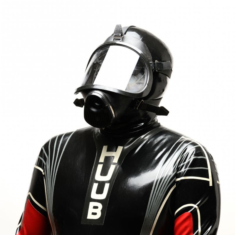 Sport Fucker Tactical Full Face Rubber Gas Mask, Black