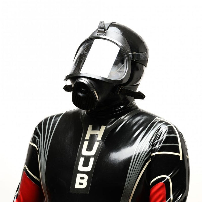 Sport Fucker Tactical Full Face Rubber Gas Mask, Black