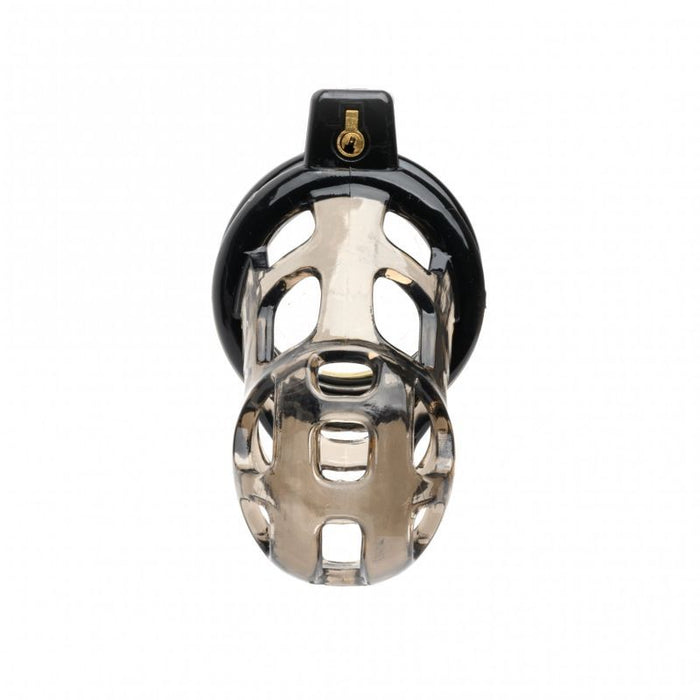 Sport Fucker Gladiator Size 1 Soft Cock Cage with Pussification Plug, Black