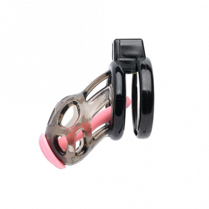 Sport Fucker Gladiator Size 1 Soft Cock Cage with Pussification Plug, Black
