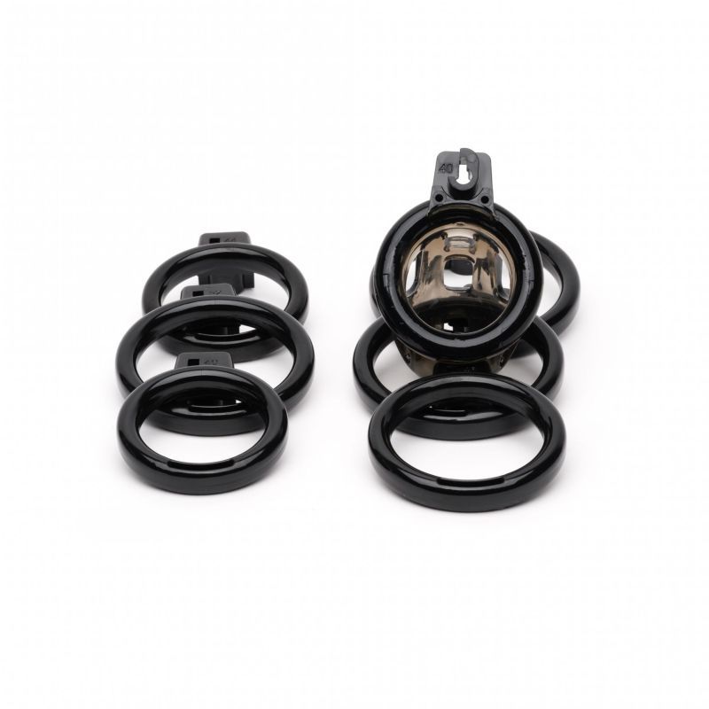 Sport Fucker Gladiator Size 1 Soft Cock Cage with Pussification Plug, Black