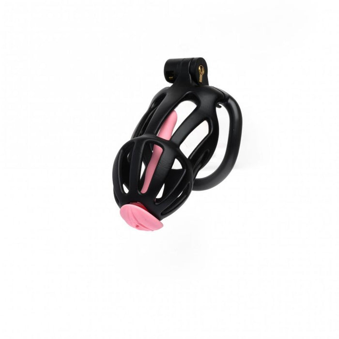 Sport Fucker Centurion Size 2 Cock Cage with Pussification Plug, Black