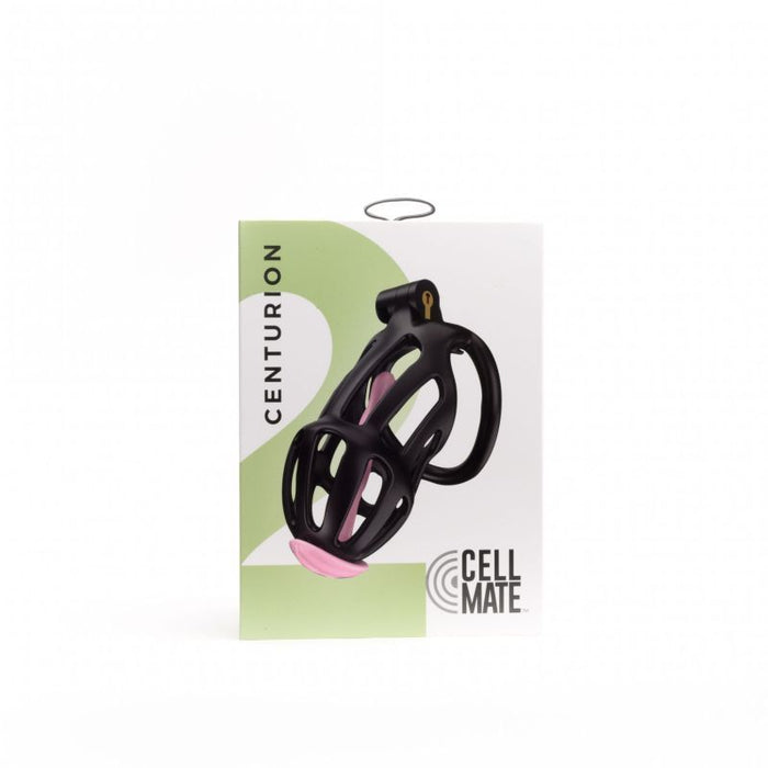 Sport Fucker Centurion Size 2 Cock Cage with Pussification Plug, Black