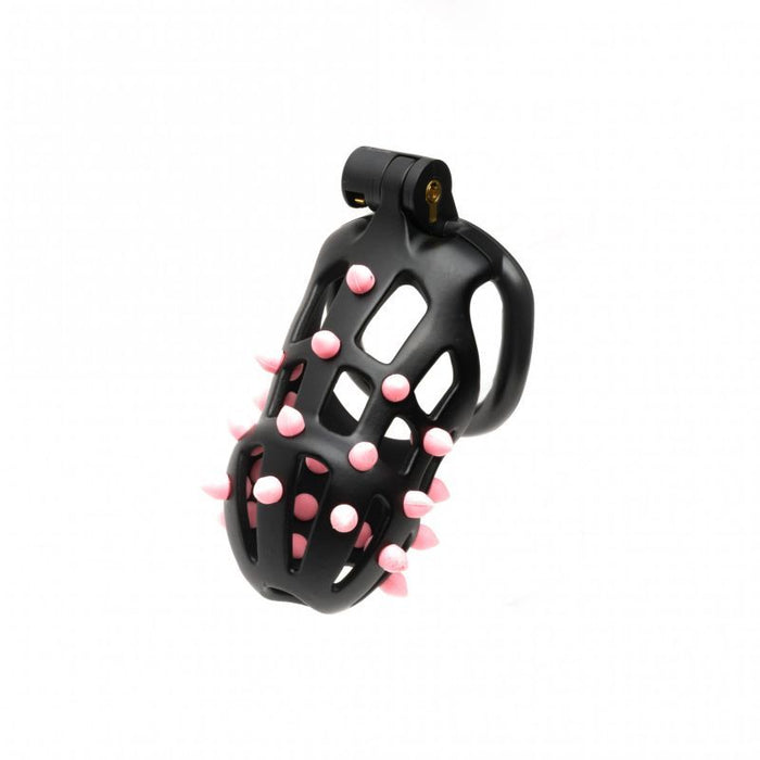Sport Fucker FlexiSpike Size 2 Spiked Cock Cage, Black & Pink