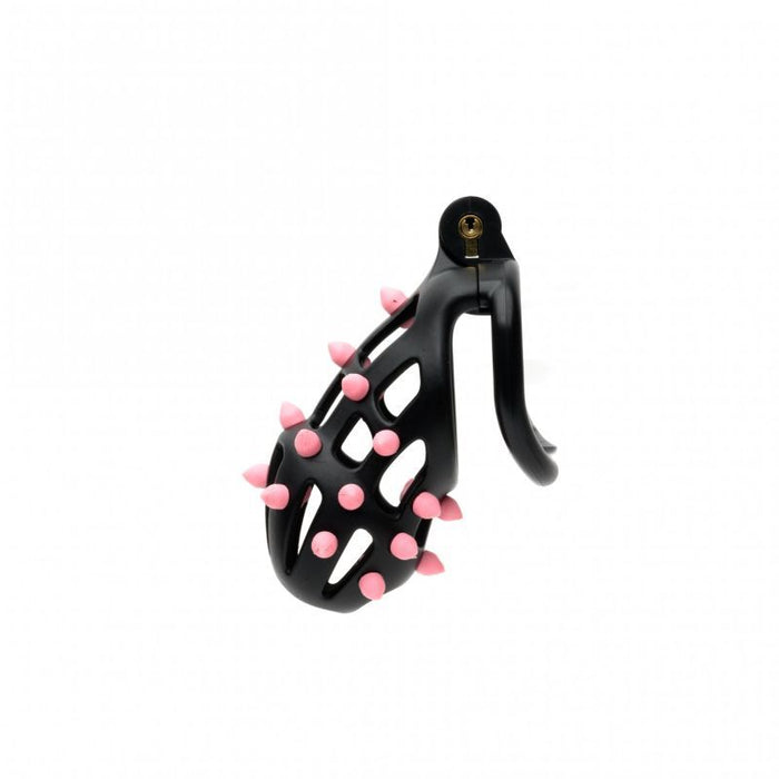 Sport Fucker FlexiSpike Size 2 Spiked Cock Cage, Black & Pink
