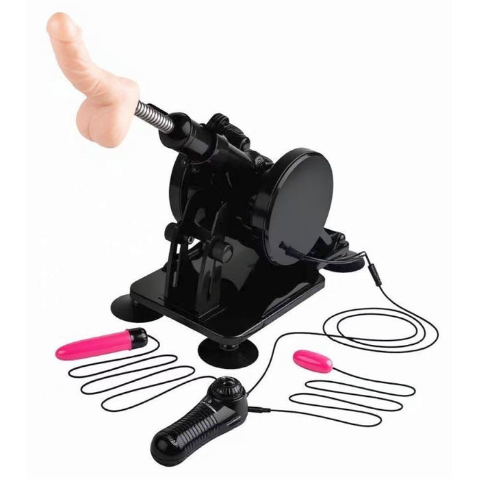 MixJoy Cannon Sex Machine with Attachments, Black