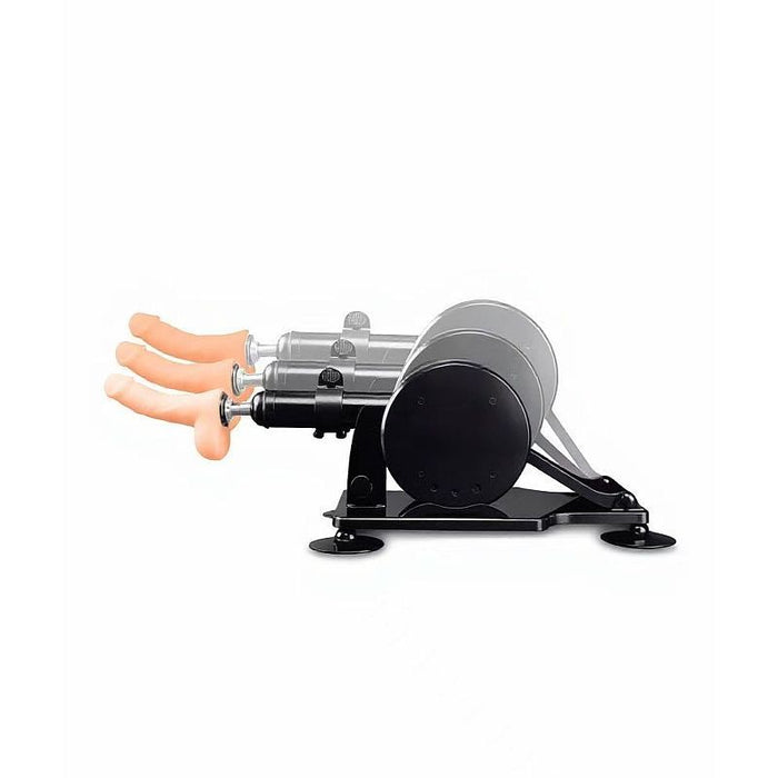 MixJoy Cannon Sex Machine with Attachments, Black