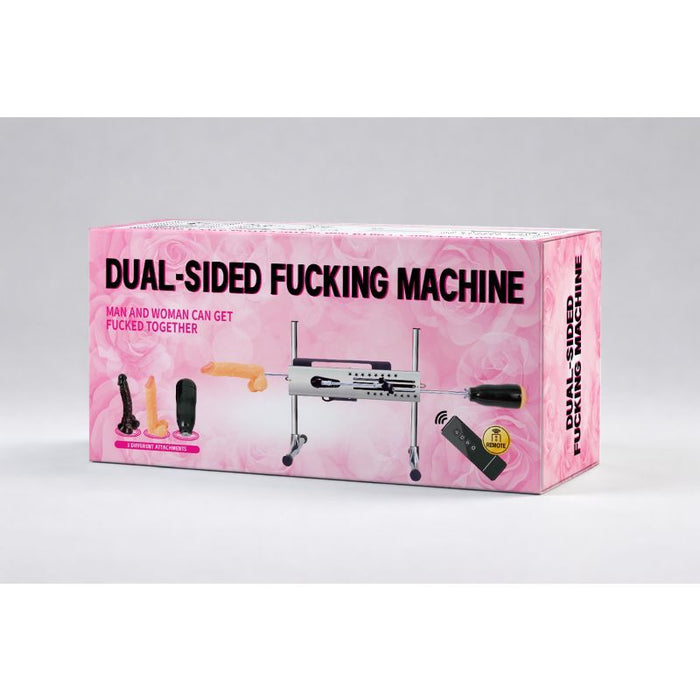 MixJoy Dual Sided Sex Machine with Attachments, Black