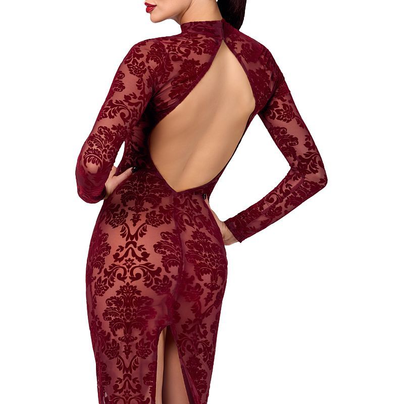 Noir Kink Royal Gown, Red, XS, S, M