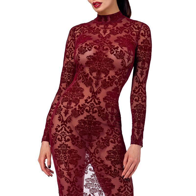 Noir Kink Royal Gown, Red, XS, S, M