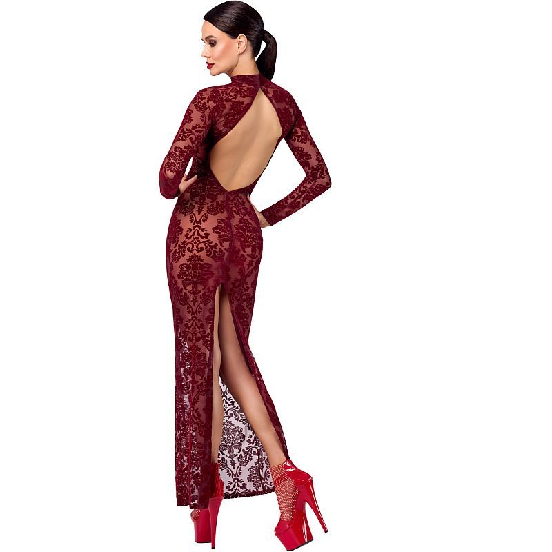 Noir Kink Royal Gown, Red, XS, S, M