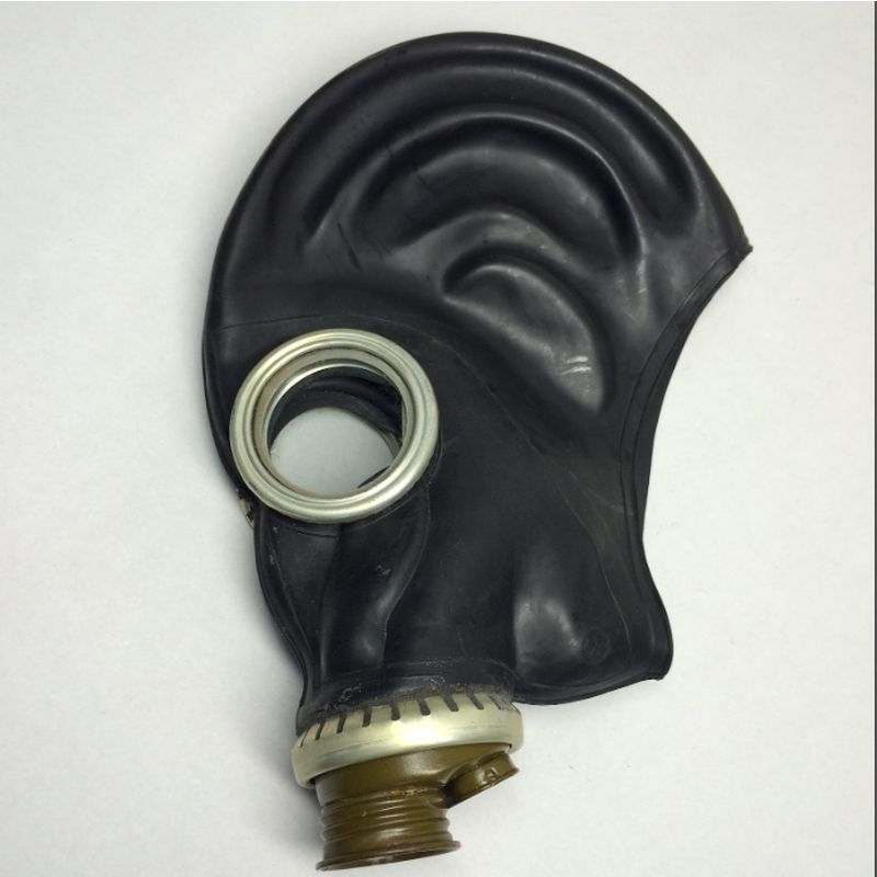 Classic GP5 NATO Vintage Rubber Gas Mask, Black