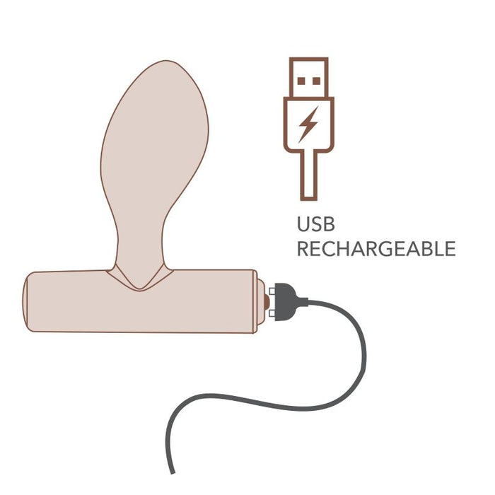 Rocks Off Nova Orbital Butt Plug Vibrator, Purple