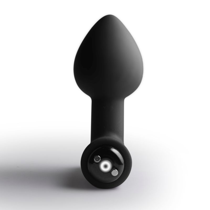 Rocks Off Nova Solaris Tapered Butt Plug Vibrator, Black