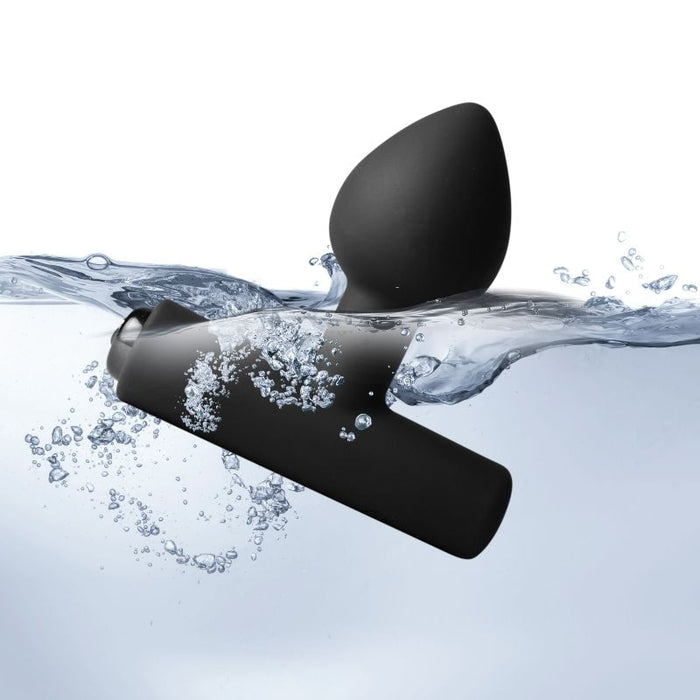Rocks Off Nova Solaris Tapered Butt Plug Vibrator, Black