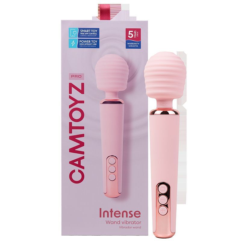 CAMTOYZ Intense App Controlled Wand Vibrator, Pink