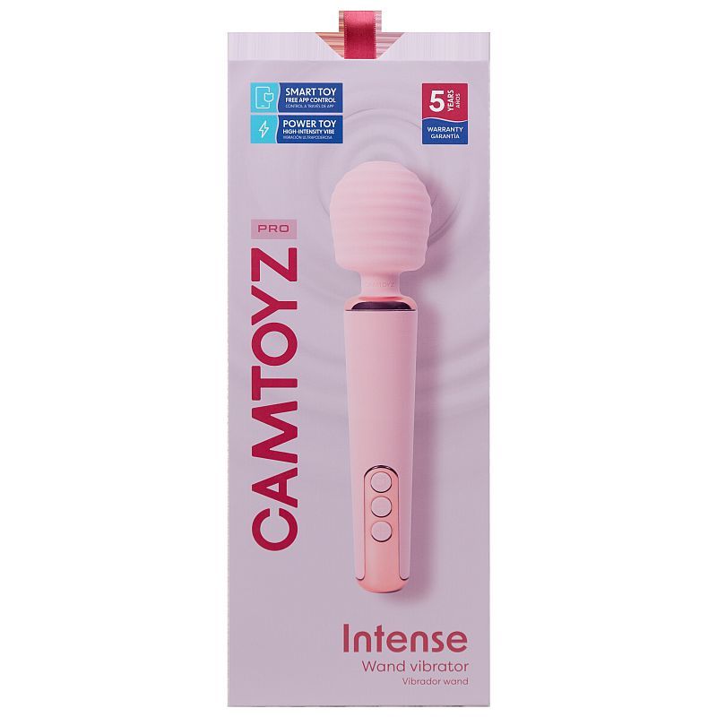 CAMTOYZ Intense App Controlled Wand Vibrator, Pink