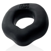 Black Fit Grips Ergo Cock Ring showing its ergonomic shape