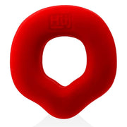 Red Fit Grips Ergo Cock Ring side profile