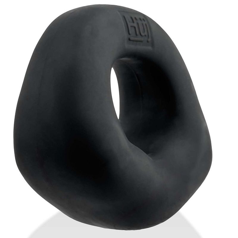 Fit Bulge black hung-style cock ring with extra-thick padded base