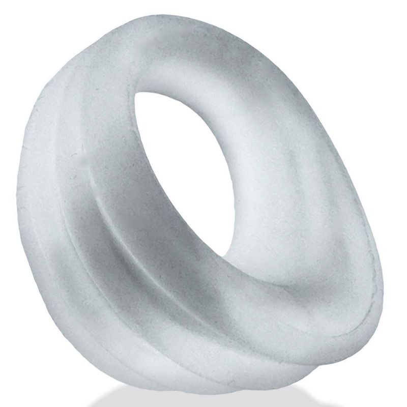 Expander Slim Scoop Cock Ring in translucent clear Plus+SILICONE material