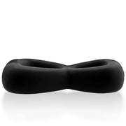 Boomerang black cock ring and ball stretcher with Hunkyjunk branded packaging