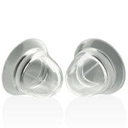Clear Nano Nips silicone nipple suckers shown from an angled side view